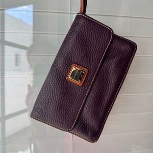 Dooney & Bourke Purple Leather Wristlet